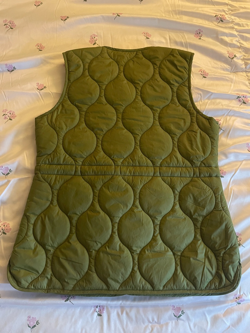 Market & Spruce | Quilted Olive Green Sleeveless Vest | Women’s Vest | NWT - Picture 4 of 14